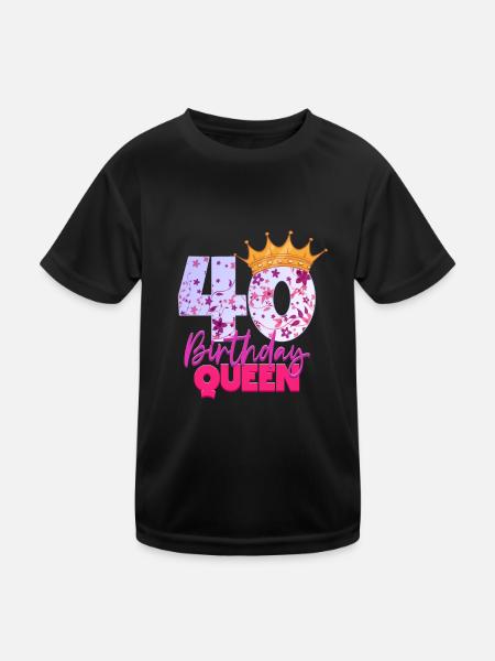 Il y a 40 ans, j’étais le 40 le plus rapide. - T-shirt sport Enfant - noir - Devant