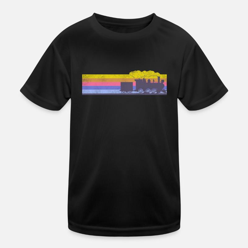 Steam Train Driver Trainspotting Kinder Funktions-T-Shirt