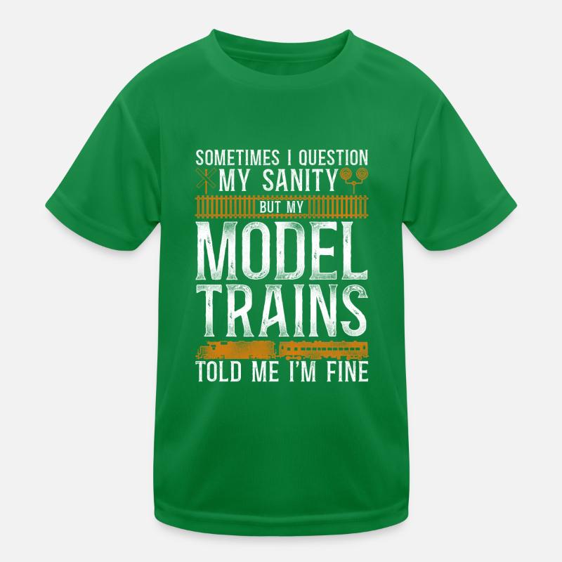 Freight Diesel Train Driver Kids Functional T-Shirt