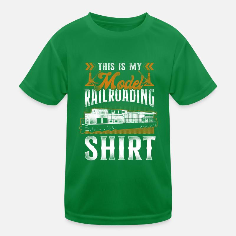 Freight Diesel Train Driver Kids Functional T-Shirt