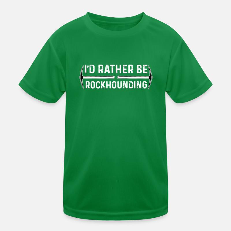 Rockhound Stone Collector Kids Functional T-Shirt
