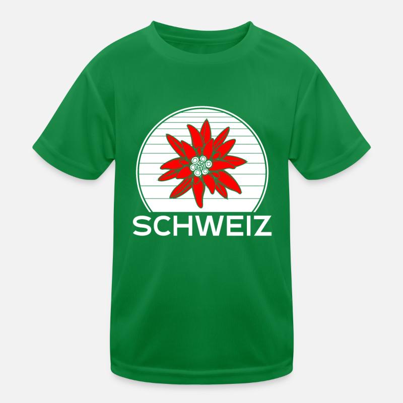 Schweizer Enzian Kinder Funktions-T-Shirt