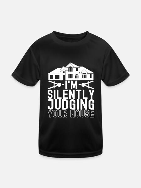 Architect Architecture - Kids Functional T-Shirt - black - Front