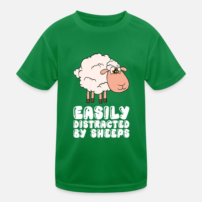 Leicht Ablenkbar Durch Schafe Kinder Funktions-T-Shirt