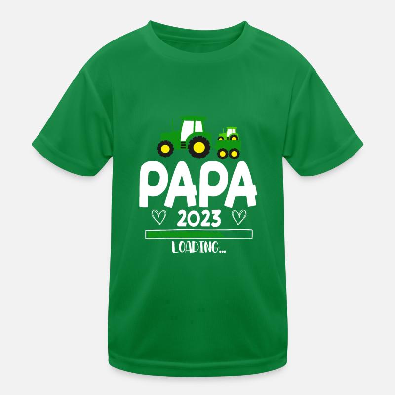 Papa 2023 Loading Kinder Funktions-T-Shirt