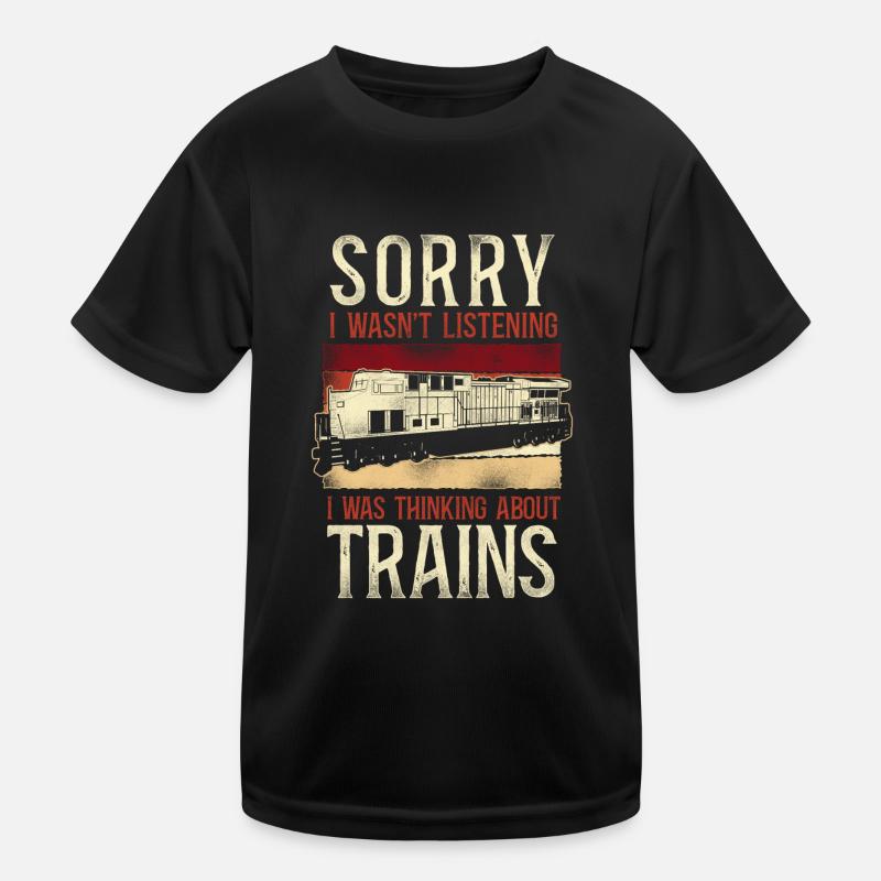 Conducteur de train diesel de marchandises T-shirt sport Enfant