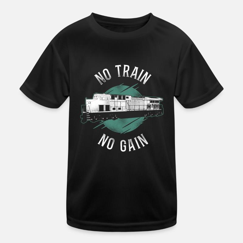 Conducteur de train diesel de marchandises T-shirt sport Enfant