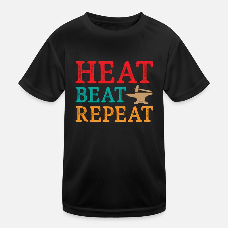 Blacksmith Heat Beat Repeat Kids Functional T-Shirt