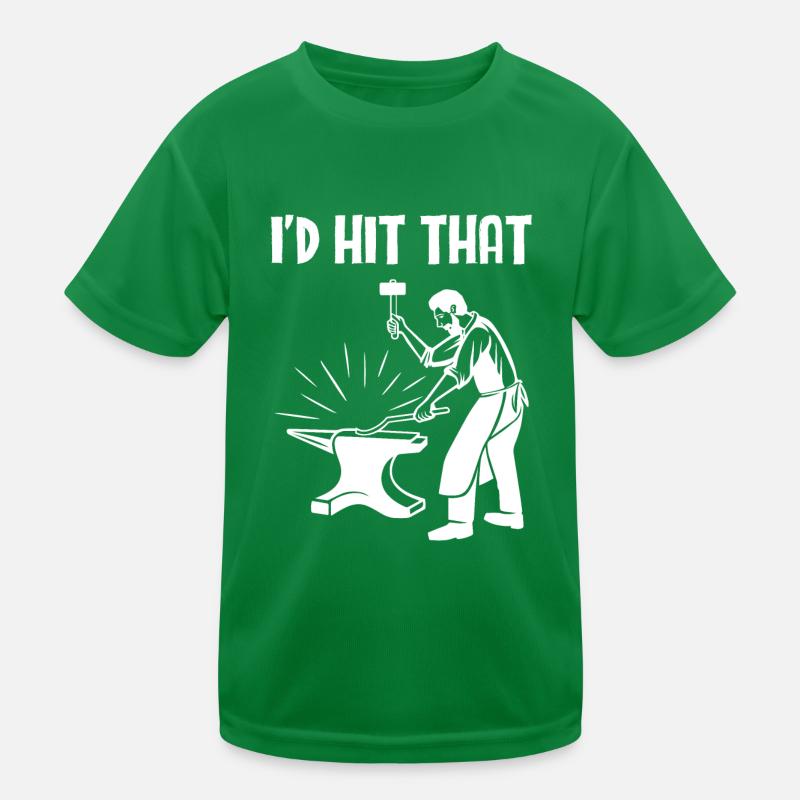 Blacksmith Ironsmith I'd Hit That Kinder Funktions-T-Shirt