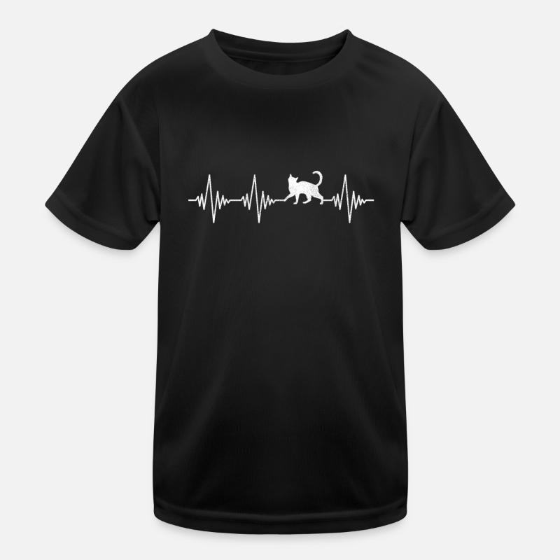 Battement de cœur de chat T-shirt sport Enfant