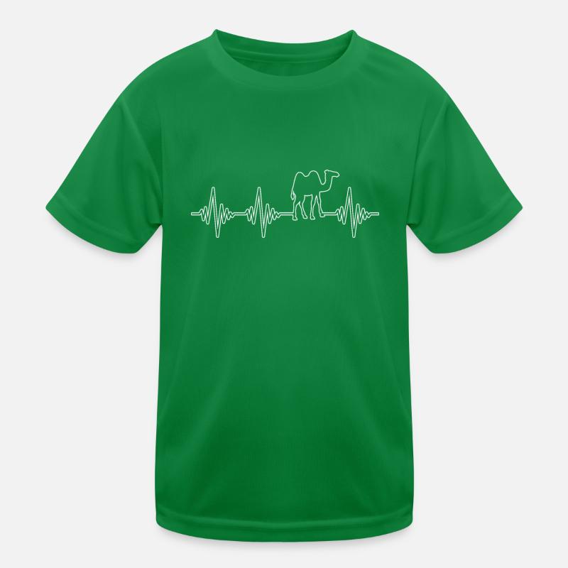 Dromedar Kamel Herzschlag Kinder Funktions-T-Shirt