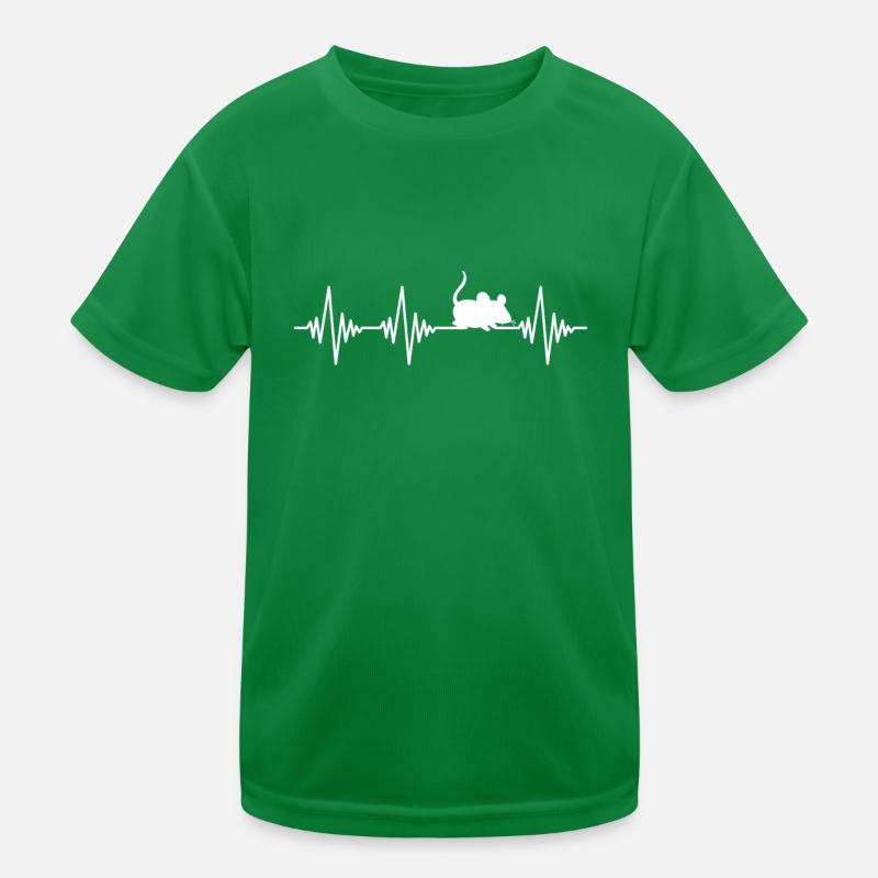 Mouse Heartbeat Kids Functional T-Shirt