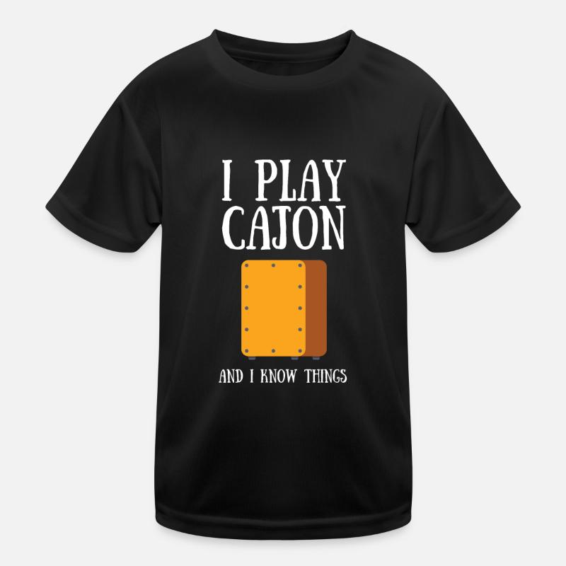 Cajon Box Drum Instrument Cajon péruvien T-shirt sport Enfant