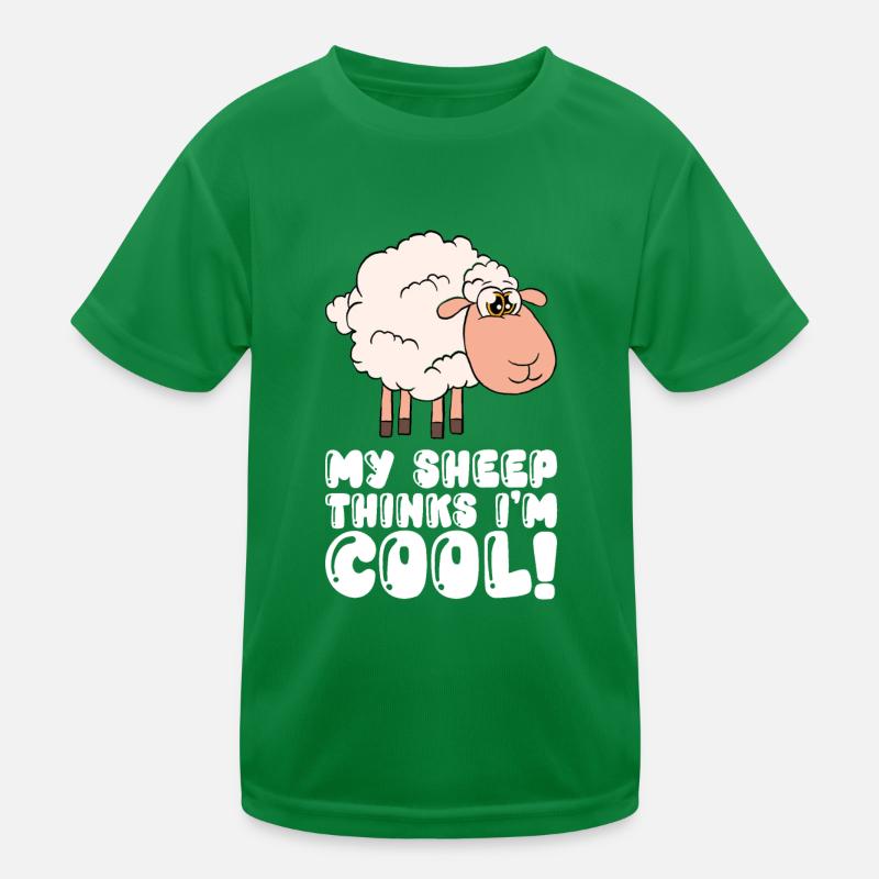 Mein Schaf Denkt, Ich Bin Cool Kinder Funktions-T-Shirt