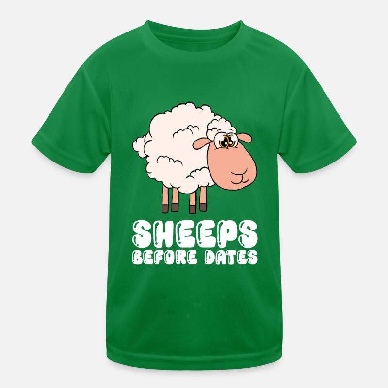 Sheep Before Dates Kids Functional T-Shirt