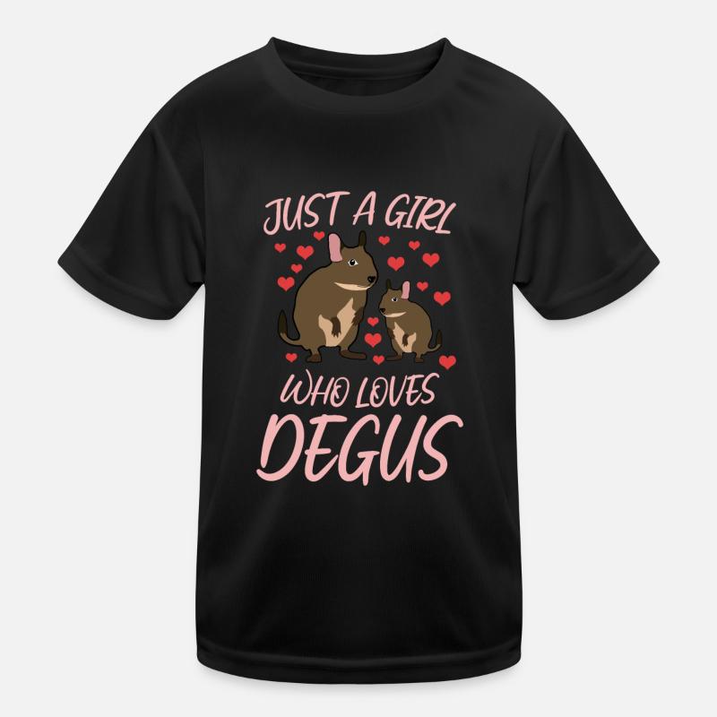 Degu Herz Degus Kinder Funktions-T-Shirt