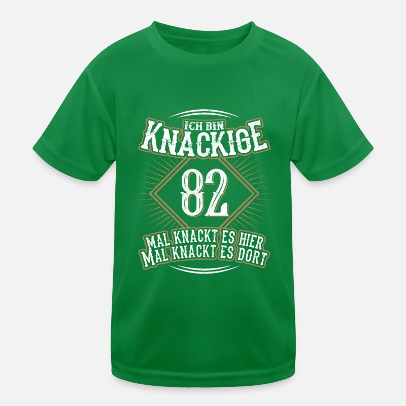 82. Geburtstag Lustig Geschenk Kinder Funktions-T-Shirt