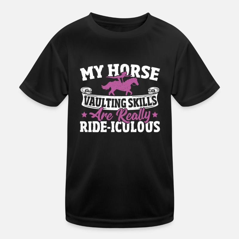 Conception de chevaux de voûte pour un cheval de voûte T-shirt sport Enfant