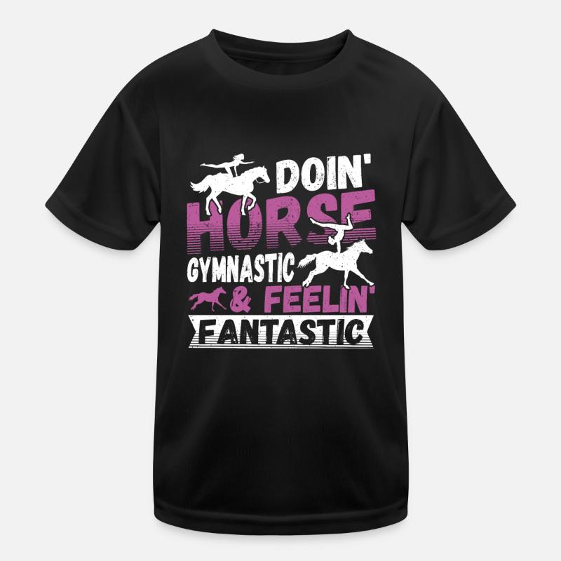 Conception de chevaux de voûte pour un cheval de voûte T-shirt sport Enfant