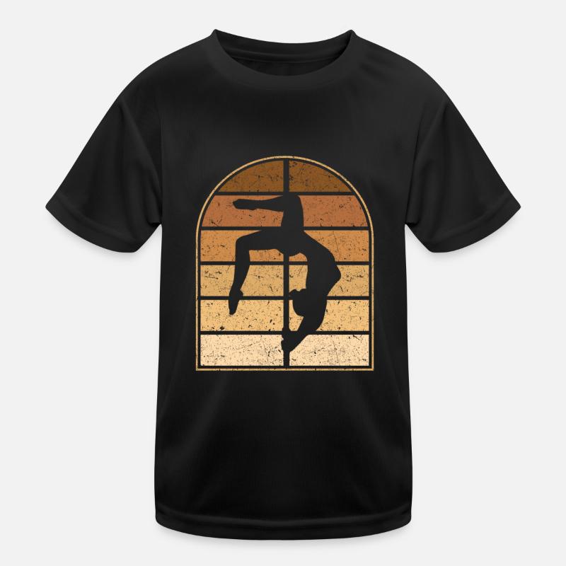 Pole Dancing Akrobatischer Pole Dancer Kinder Funktions-T-Shirt