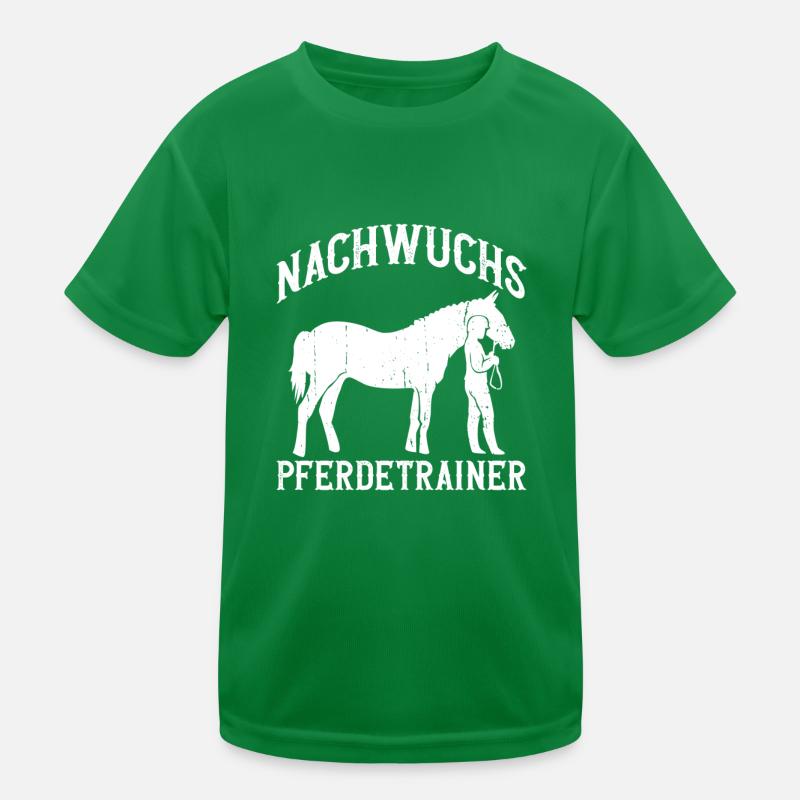 Nachwuchs Pferdetrainer - Pferdetrainer Reitlehrer Kinder Funktions-T-Shirt