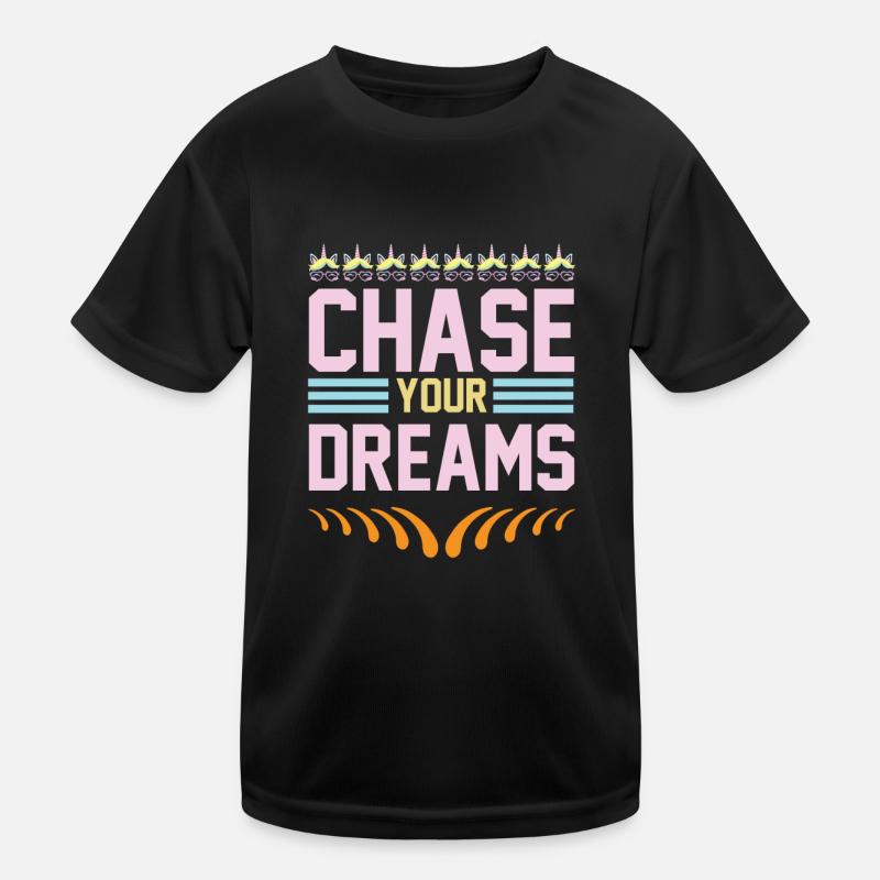 Lebe deine Träume Unicorn Kinder Funktions-T-Shirt