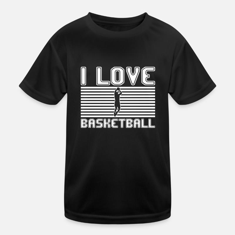 I love basketball Kids Functional T-Shirt