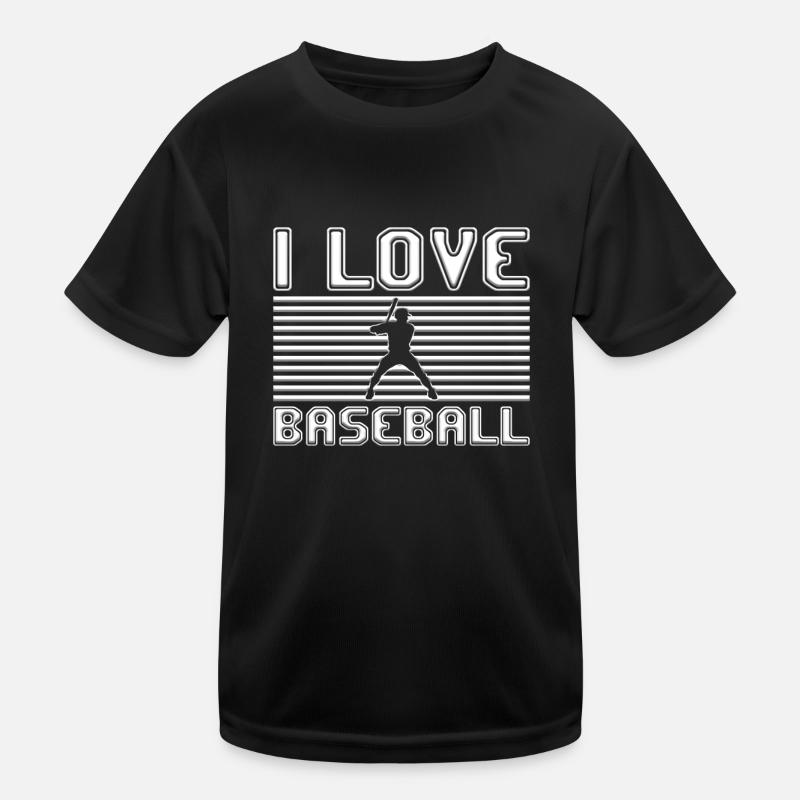 I love baseball Kids Functional T-Shirt