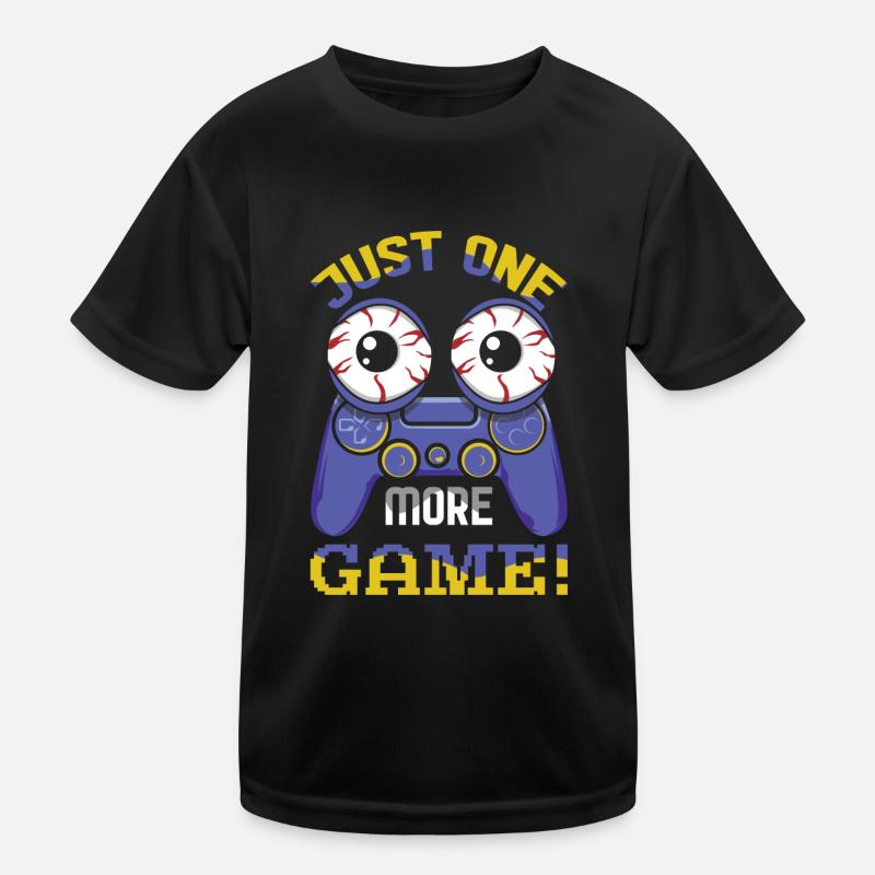 One More Play Game Video Game Lover Gaming Kinder Funktions-T-Shirt