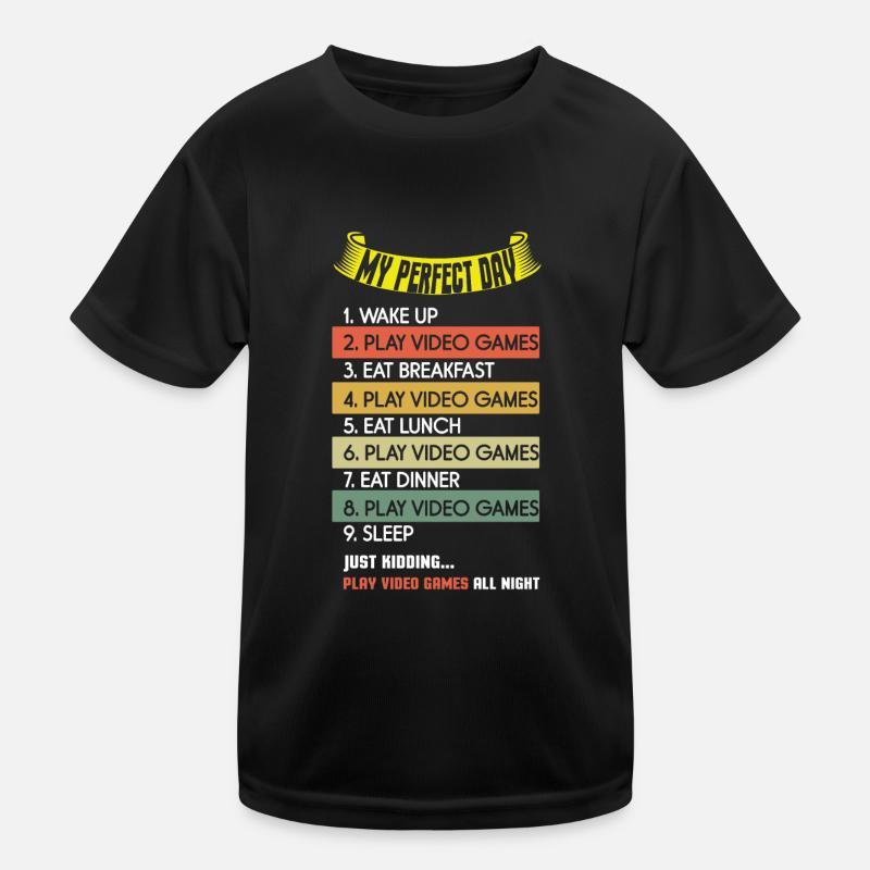 My Perfect Is Play Video Game Day Lover Gaming Kinder Funktions-T-Shirt