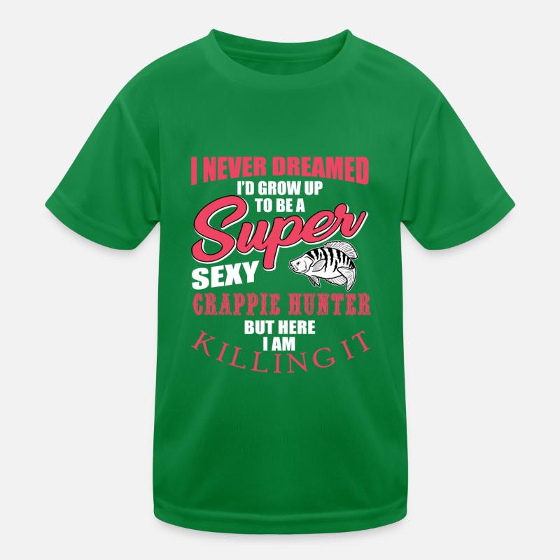 Crappie Jäger Kinder Funktions-T-Shirt