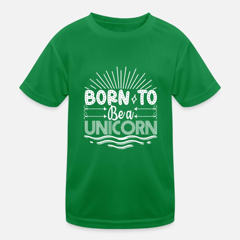Geboren ein Einhorn zu sein Unicorn Kinder Funktions-T-Shirt