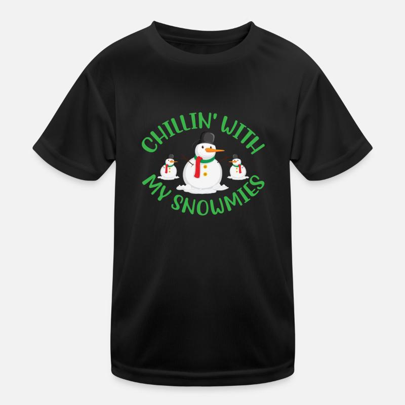 Chillin' with my Snowmies Norwegian patterns Kids Functional T-Shirt