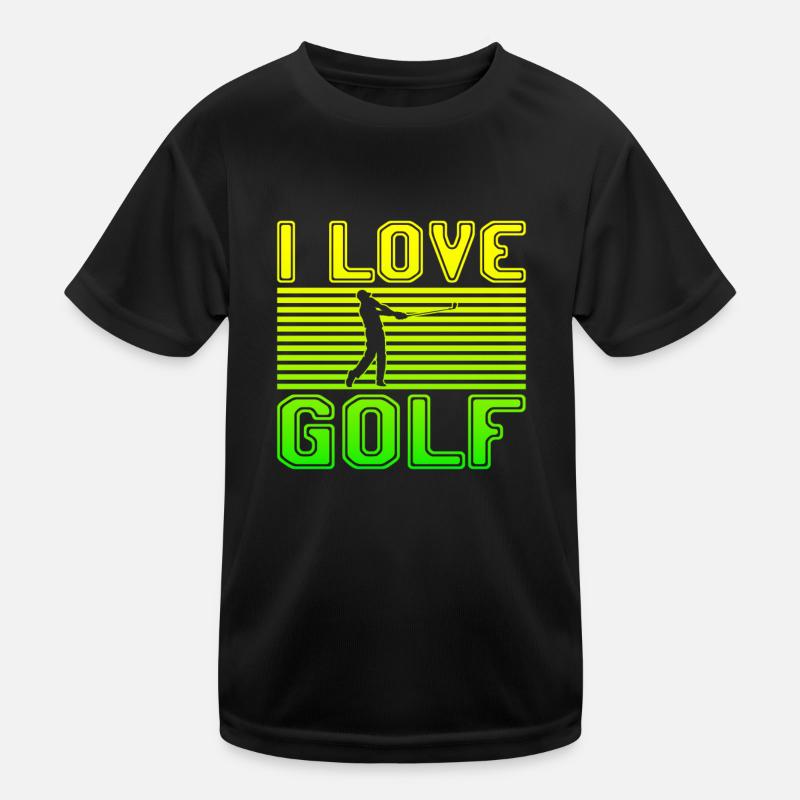 I love golf Kids Functional T-Shirt