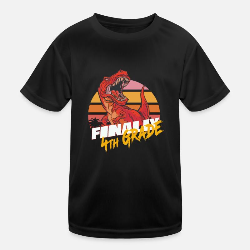 Endlich 4. Klasse, Viertklässler - T-REX Kinder Funktions-T-Shirt