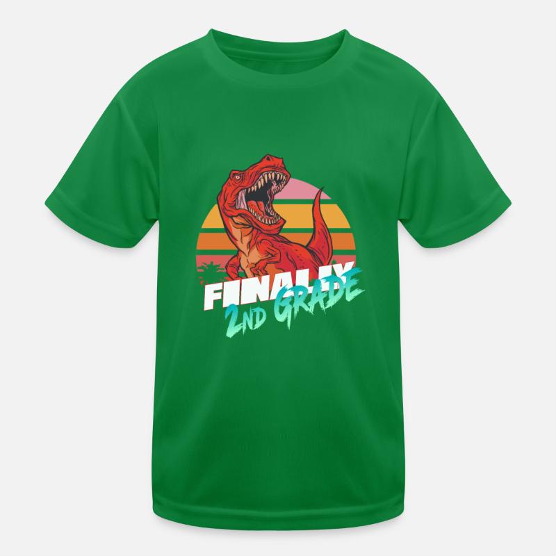Schließlich 2. Klasse, Zweitklässler - T-REX Kinder Funktions-T-Shirt