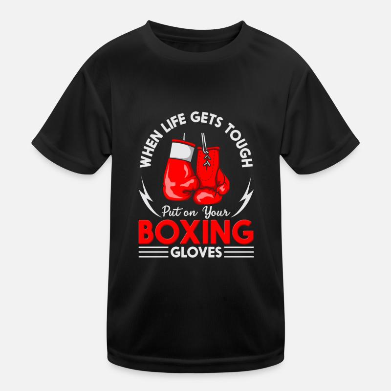 Put On Your Boxing Gloves Ringkampf Boxkampf Boxen Kinder Funktions-T-Shirt