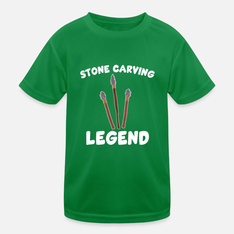 Funny stonemason legend Kids Functional T-Shirt