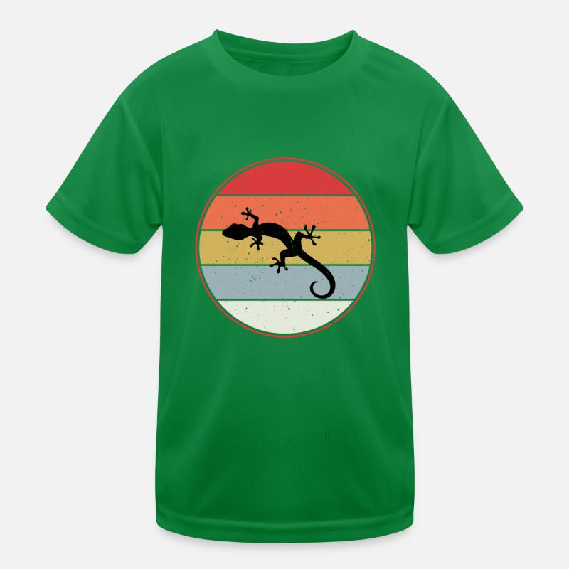 Liebe Leopard Gecko Silhouette Kinder Funktions-T-Shirt