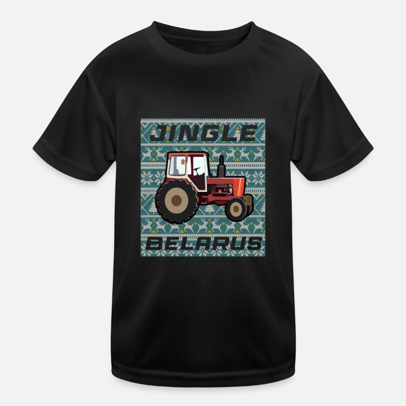 Tractor Sweater Christmas Kids Functional T-Shirt