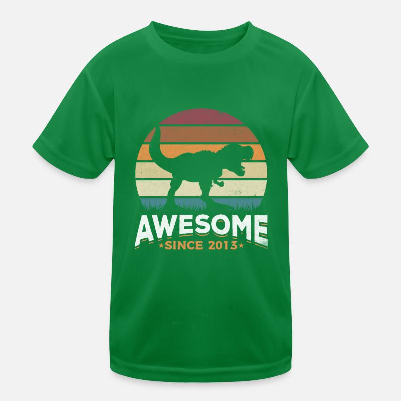 Fantastic since 2013 Dinosaur lover Dino Kids Functional T-Shirt