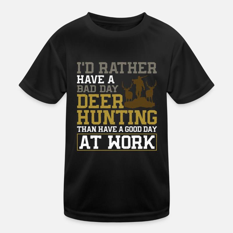 Buck Deer Hunting Hunter I'd Kinder Funktions-T-Shirt