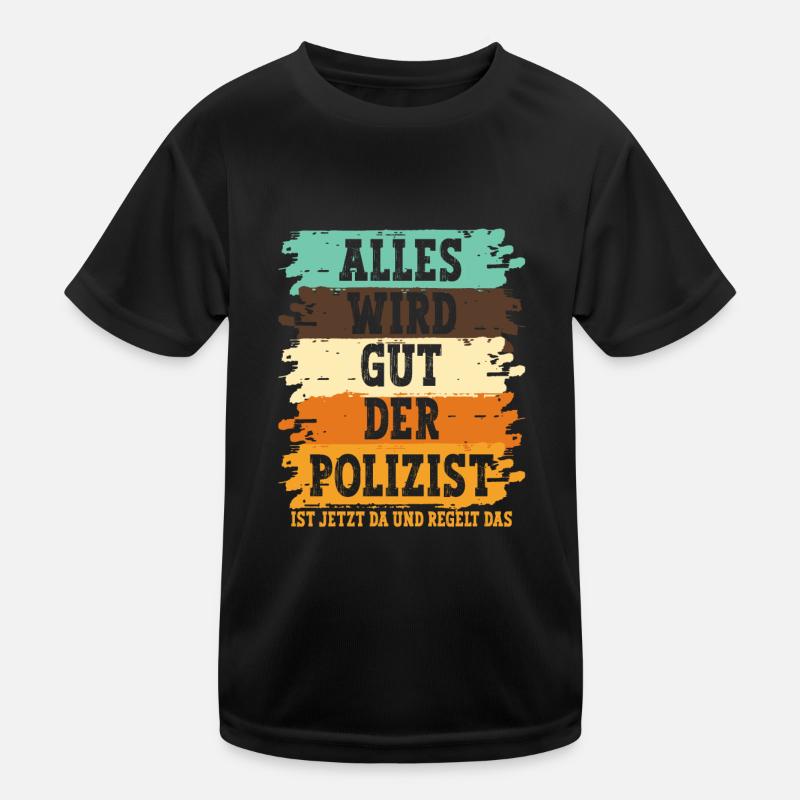 Polizist Polizei Kinder Funktions-T-Shirt