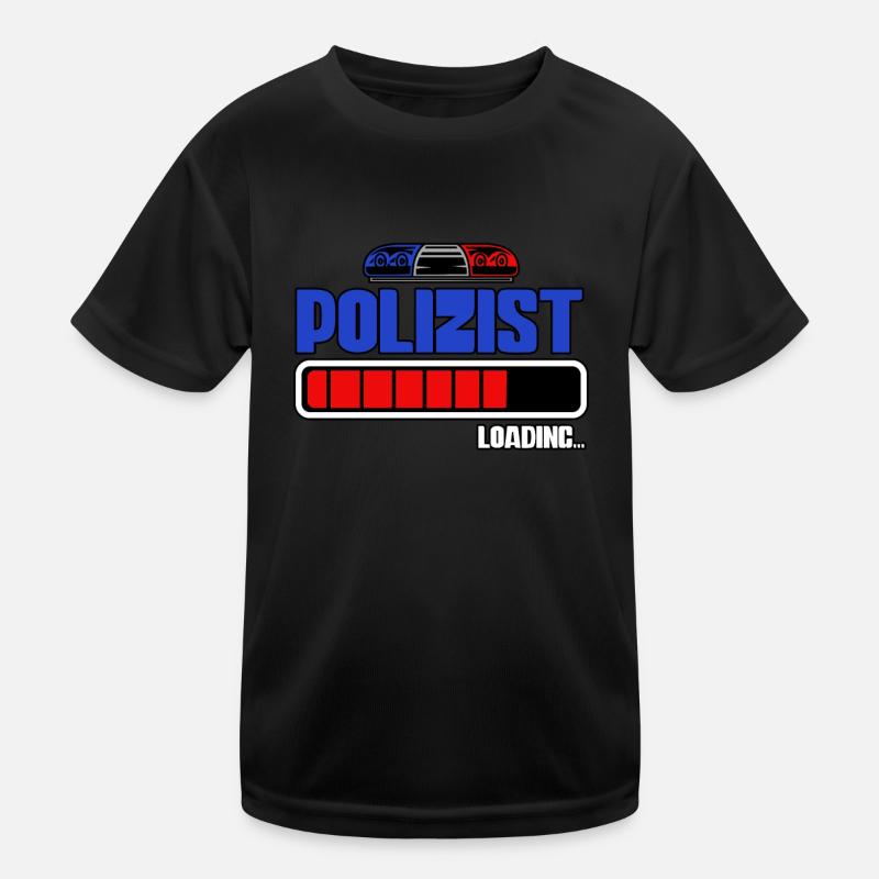 Polizist Loading Polizei Kinder Funktions-T-Shirt