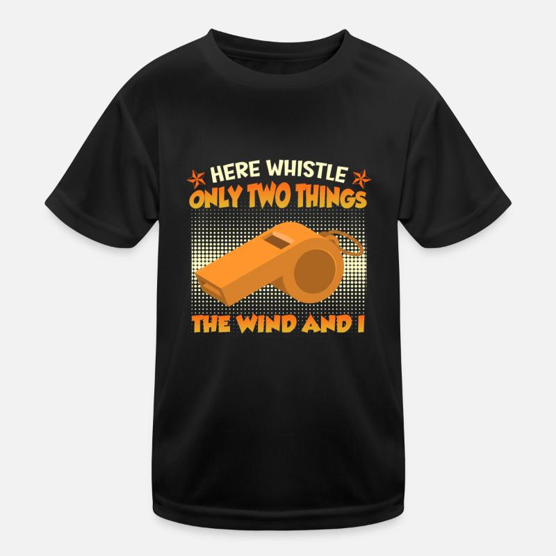 Hier pfeift nur meine Pfeife und der Wind Kinder Funktions-T-Shirt