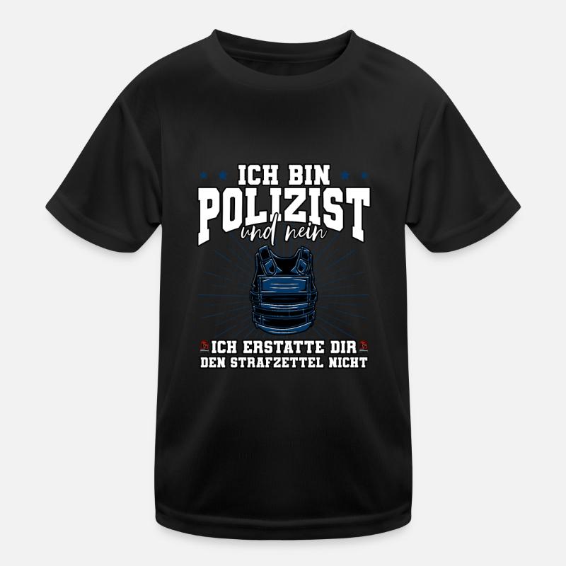 Ich Bin Polizist Polizei Kinder Funktions-T-Shirt