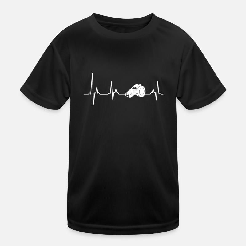 Pfeife Schiedsrichter Schiri Kinder Funktions-T-Shirt