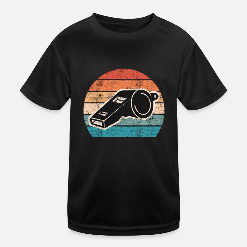 Vintage Shiri Pipe Referee Kids Functional T-Shirt