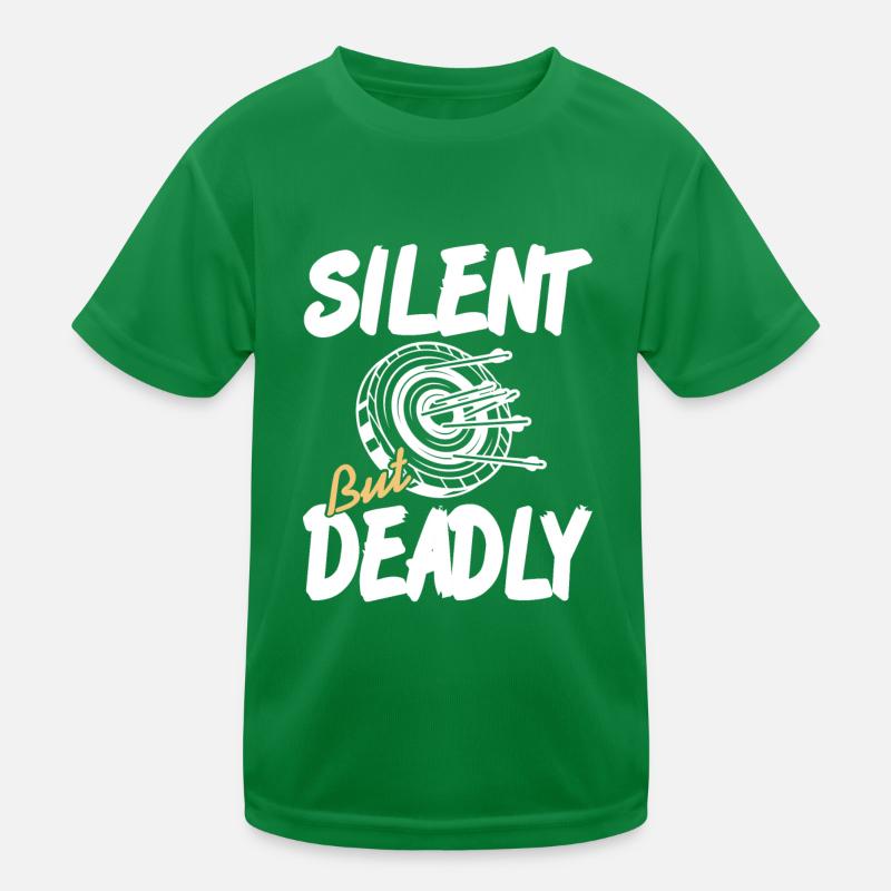 Silent Bud Deadly Awesome Hunter Archery Design Kids Functional T-Shirt