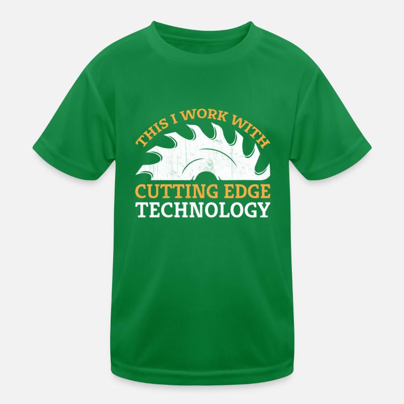 Tronçonneuse Sculpture Menuiserie Menuiserie T-shirt sport Enfant